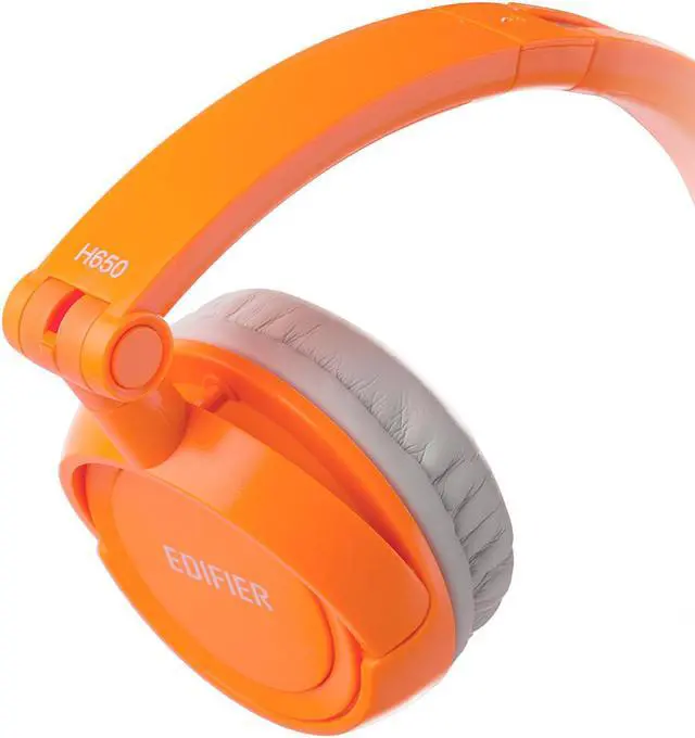 Alt view image 9 of 13 - Edifier H650 Headphones - Hi-Fi On-Ear Foldable Noise-Isolating Stereo Headphone, Ultralight and Tri-fold Portable - Black White Orange Blue Violet/Purple Pink