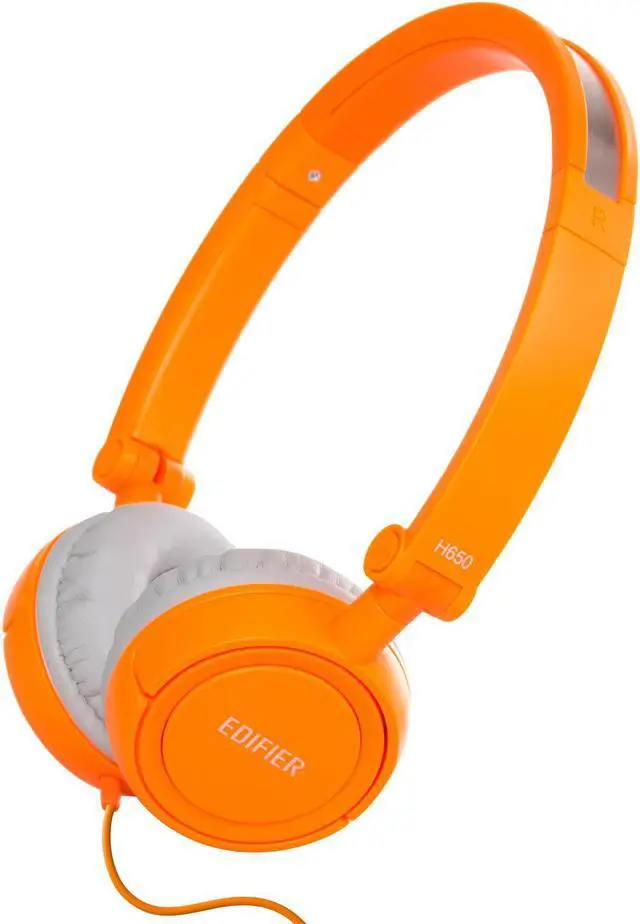 Alt view image 7 of 13 - Edifier H650 Headphones - Hi-Fi On-Ear Foldable Noise-Isolating Stereo Headphone, Ultralight and Tri-fold Portable - Black White Orange Blue Violet/Purple Pink