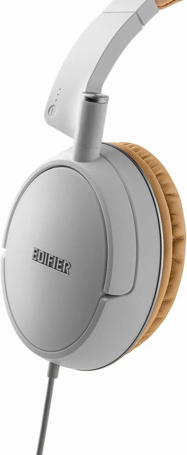 Alt view image 10 of 15 - Edifier P841 Comfortable Noise Isolating Over-Ear Headphones With Microphone And Volume Controls - White