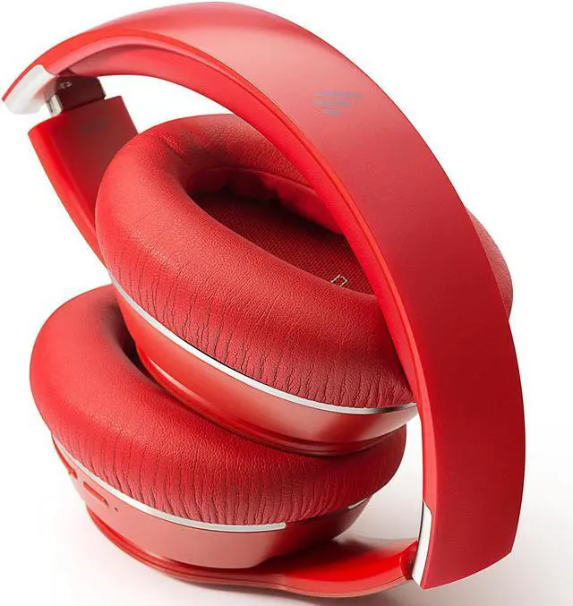 Alt view image 9 of 11 - Edifier W820BT Bluetooth Headphones - Foldable Wireless Headphone with 80-hour Long Battery Life - Red