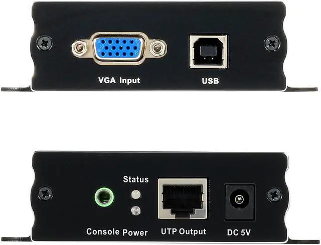 Alt view image 3 of 8 - TESmart 1080P 60Hz Long Range 984ft USB VGA KVM Extender Over Cat5e Cat6 Ethernet Cable (up to 984ft/300m, Sender+Receiver)