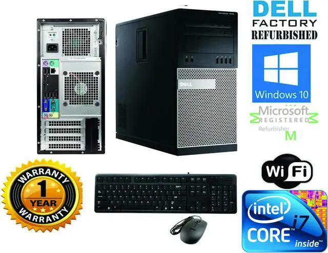 Main image of Desktop PC 7010 Tower i7-3770 quad 3.40 16GB Ram 240gb SSD Windows  10 pro HDMI,VGA,DVI - 1 Year Warranty