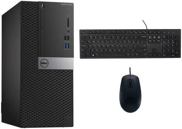 Main image of Dell 5050 Tower Desktop Computer i5 6500 16GB 1TB SSD HDMI Windows 10 PC WiFi