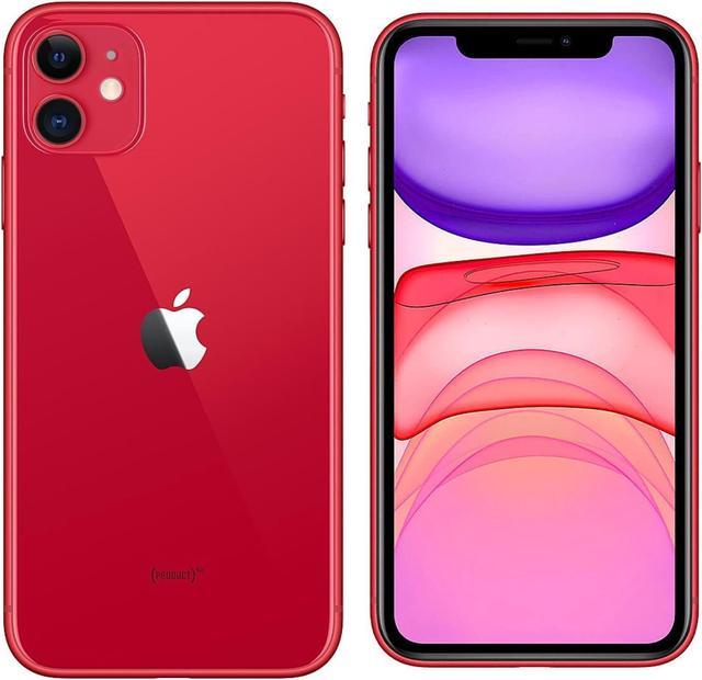 Refurbished: Apple iPhone 11 - 64 GB - GSM CDMA Unlocked - Product Red -  Good Condition - 90 Day Warranty - Newegg.com