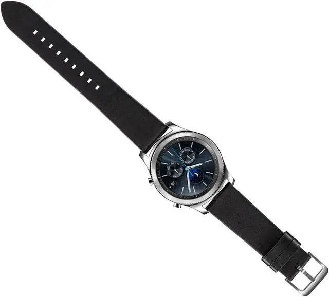 Alt view image 2 of 6 - Samsung - Gear S3 Classic -  Bluetooth Smartwatch 46mm Stainless Steel - Verizon - Silver with Black Band - Great Condition - 90 Day Warranty
