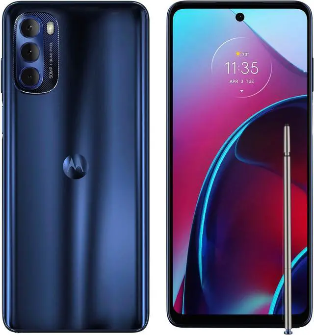 Alt view image 4 of 4 - Motorola Moto G Stylus 4G (2022) - 128 GB - GSM CDMA Unlocked - Twilight Blue - Great Condition - 90 Days Warranty