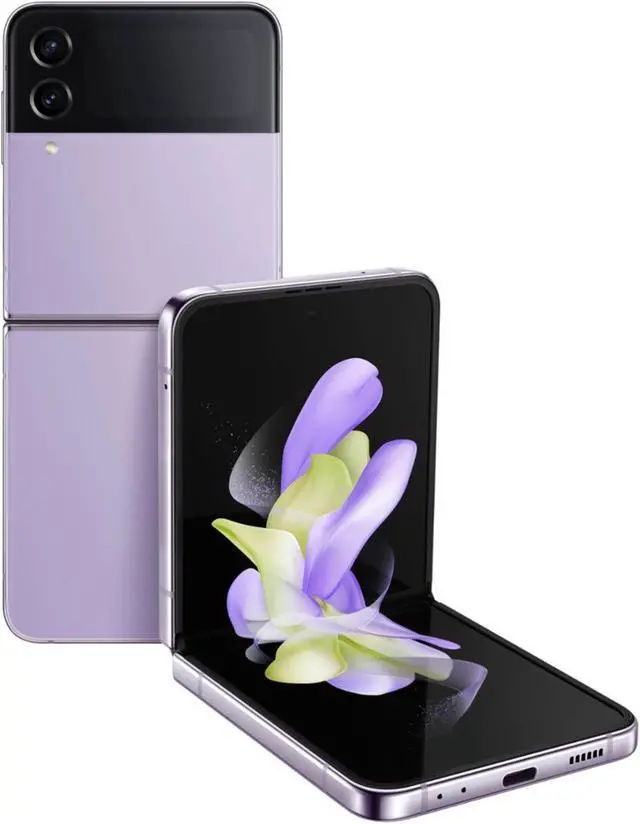 Main image of Samsung Galaxy Z Flip 4 - 5G- 128 GB - AT&T Only - Bora Purple - Great Condition - 90 Day Warranty