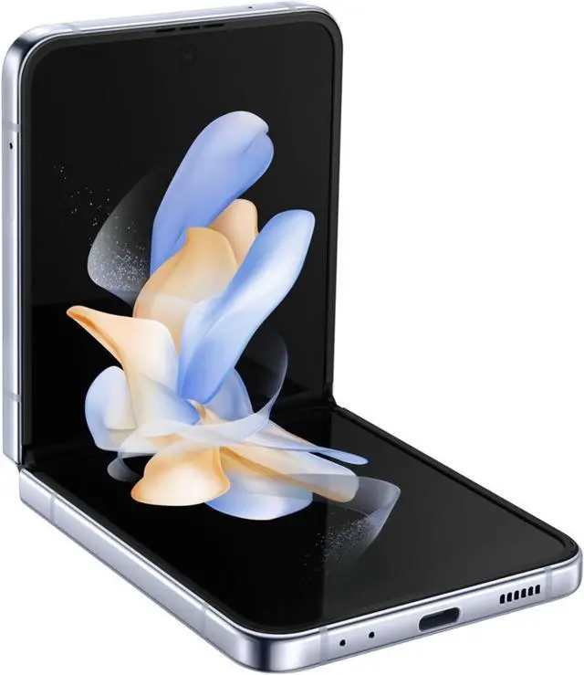 Alt view image 7 of 7 - Samsung Galaxy Z Flip 4 - 5G - 128 GB - GSM CDMA Unlocked - Blue - Excellent Condition - 90 Day Warranty