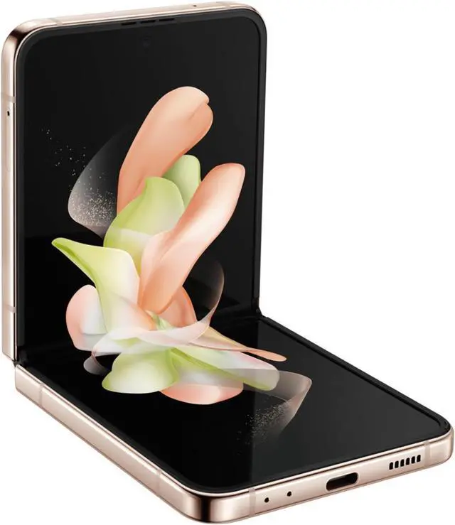 Alt view image 4 of 7 - Samsung Galaxy Z Flip 4 - 5G - 128 GB - GSM CDMA Unlocked - Pink Gold - Great Condition - 90 Day Warranty