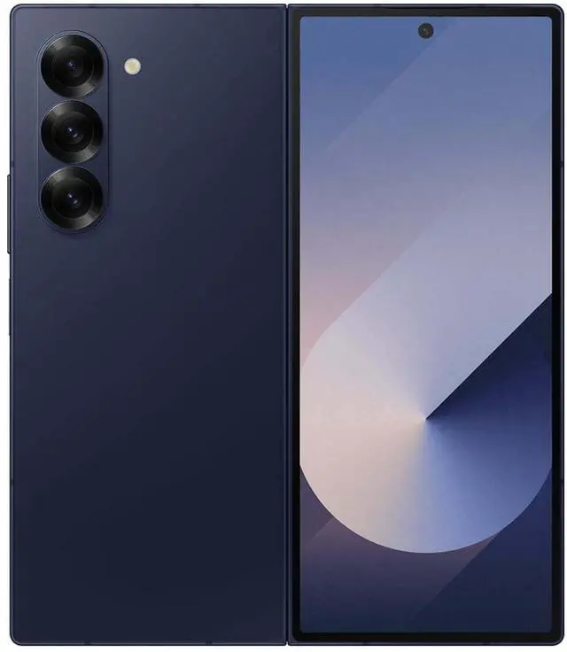Alt view image 4 of 4 - Samsung Galaxy Z Fold6 AI Cell Phone - 256GB - GSM CDMA Factory Unlocked - Navy - Good Condition - 90 Day Warranty