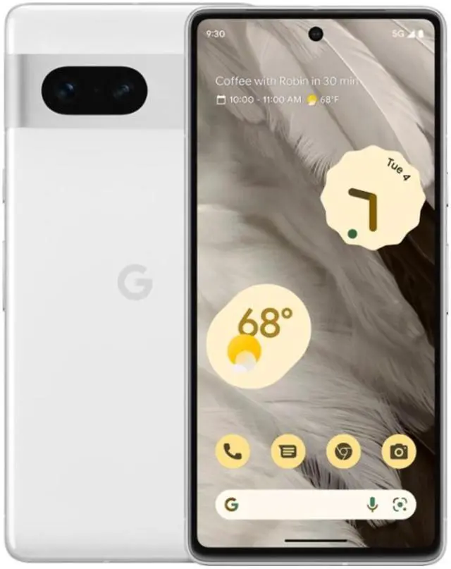 Main image of Google Pixel 7  - 5G - 128 GB - GSM CDMA Factory Unlocked - Snow - Good Condition - 90 Days Warranty