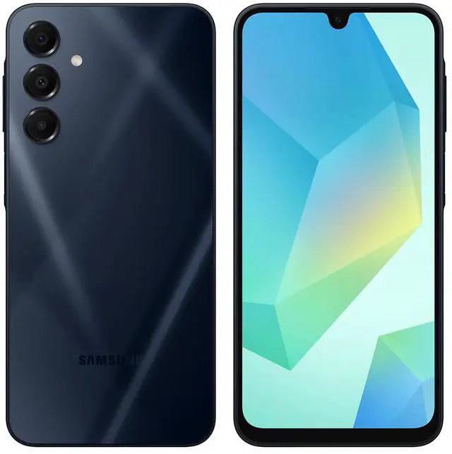 Alt view image 2 of 7 - Samsung - Galaxy A16 - 128GB - GSM CDMA Factory Unlocked - Blue Black - Good Condition - 90 Day Warranty