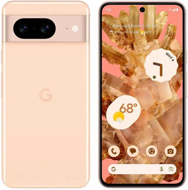 Main image of Google Pixel 8  - 128GB - GSM CDMA Factory Unlocked - Rose - Good Condition - 90 Days Warranty
