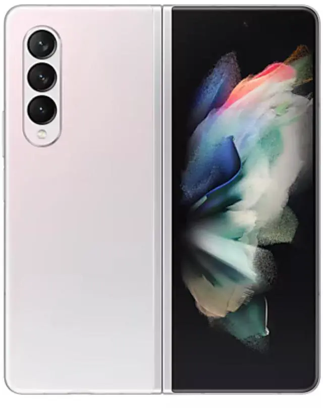 Alt view image 3 of 7 - Samsung Galaxy Z Fold 3 5G - 256 GB - Verizon Only - Phantom Silver - Great Condition - 90 Day Warranty
