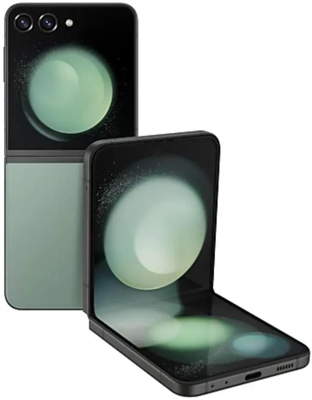 Main image of Samsung - Galaxy Z Flip5 - 256GB - AT&T/H2O/Cricket Only - Green - Great Condition - 90 Day Warranty