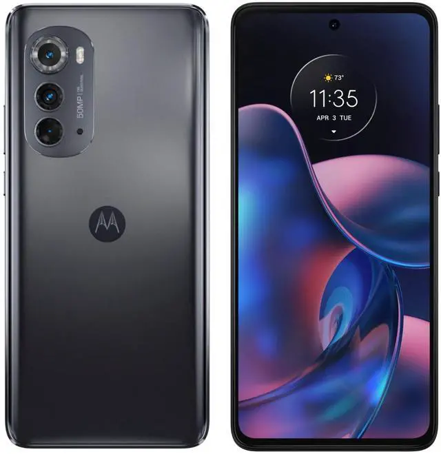 Main image of Motorola Edge (2022) 4G/5G - 256GB - GSM CDMA Factory Unlocked - Mineral Gray - Excellent Condition - 90 Day Warranty