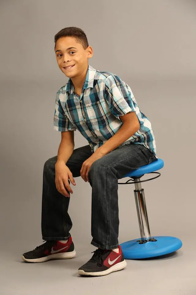 Alt view image 2 of 9 - Kore Adjustable Height Wobble Chair, Active Sitting for Children, Kids, Teens: Better Than a Balance Ball, Flexible Classroom Seating, Adjusts from 16.5 to 24", Dark Blue