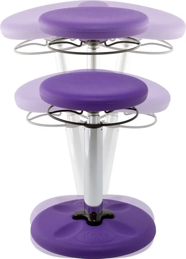Alt view image 3 of 10 - Kore Kids Adjustable Tall Wobble Chair 16.5-24 Purple