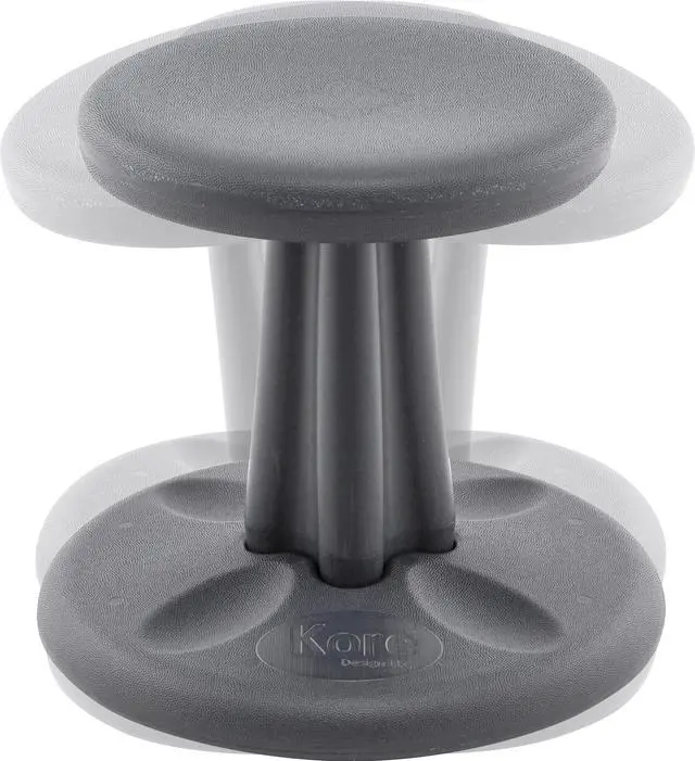 Alt view image 2 of 11 - Kore Wobble Chair - Age 4-5 yrs, Grey (12in) Flexible Seating Stool for Classroom, Preschool, Kindergarten & Elementary School - Made in the USA