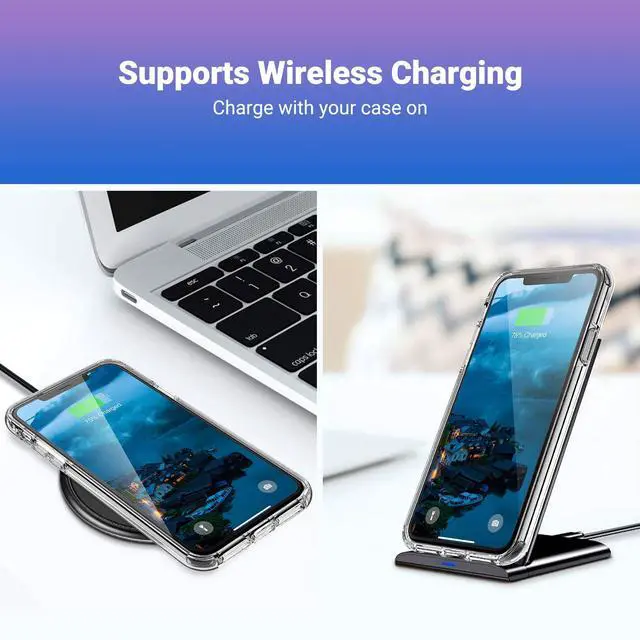 Alt view image 6 of 7 - iPhone 11 Pro Max Case, Ultra Clear Hybrid Protective Case Slim Fit Transparent Anti-Scratch Shock Absorption Cover Designed Phone Case for iPhone Pro Max 6.5 ''(2019), HD Clear