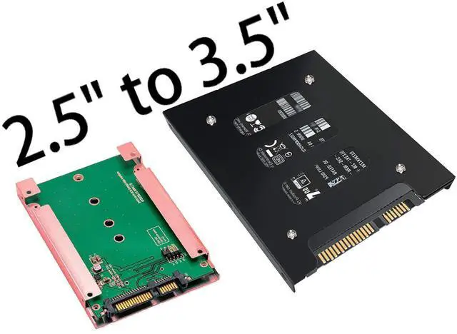 Alt view image 4 of 7 - SSD Mounting Bracket 2 Pack,2.5" to 3.5" SSD HDD Hard Disk Drive Bays Holder Metal Mounting Bracket Adapter for PC SSD