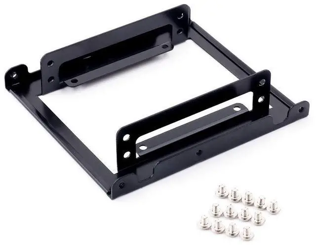 Alt view image 3 of 5 - Dual 2.5" to 3.5" HDD & SSD Converter Bracket Converts 2.5" Notebook Hard Drive to 3.5" Desktop Hard Drive Bay Mounting Bracket Adapter Mac | PC | Linux