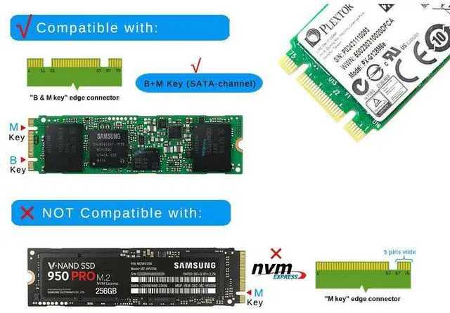 Alt view image 2 of 6 - M.2 NGFF SATA SSD to USB 3.0 Portable External Drive Enclosure Case with UASP