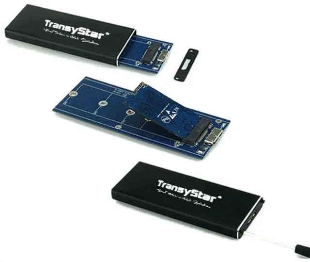 Alt view image 5 of 6 - M.2 NGFF SATA SSD to USB 3.0 Portable External Drive Enclosure Case with UASP