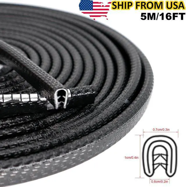 Main image of 5m Car Door Seal Strip Weatherstrip Protector Edge Trim Guard Rubber Strip US