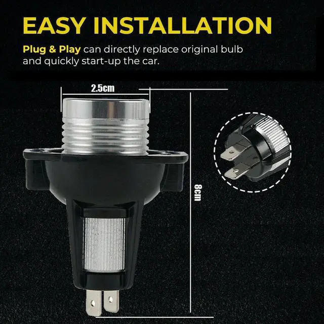 Alt view image 3 of 6 - 2 X Angel Eye LED Headlight Marker Halo Ring Light Bulb Part Set For  E90 E91