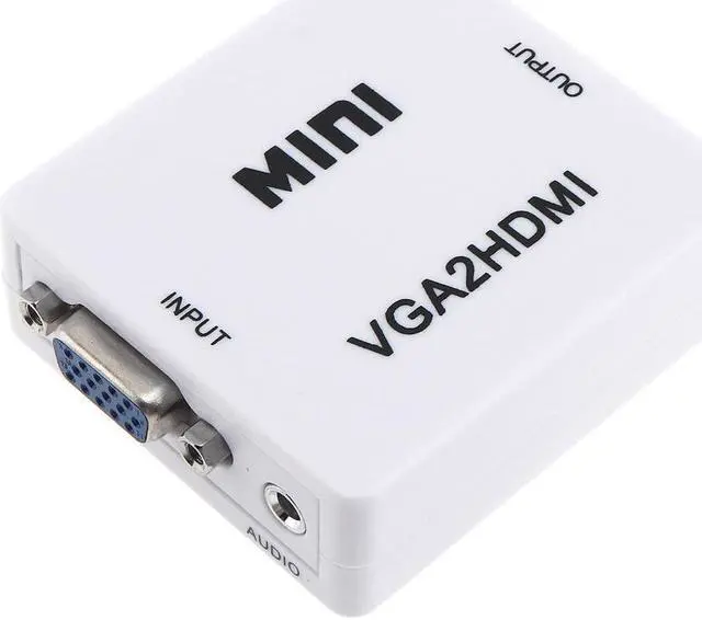 Alt view image 5 of 6 - HD VGA to HDMI Converter with 1080P Conversion Head Support Computer Connected TV Projector with Audio