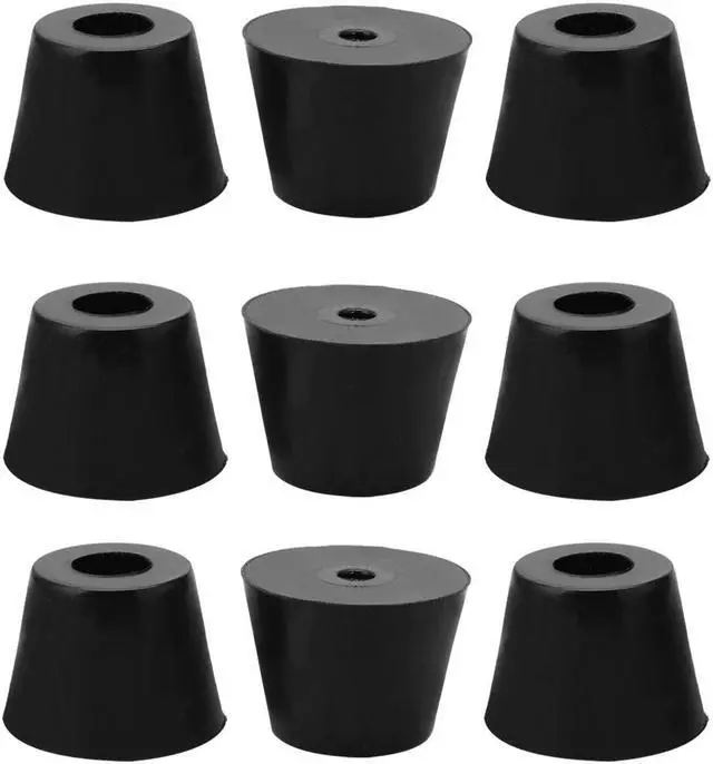 Main image of 9pcs Rubber Feet Bumper Buffer Feet Furniture Cutting Board Electronic Scale Leg Pads Anti-slip with Metal Washer, D17x13xH13mm