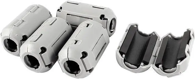 Main image of 5 Pcs Gray 7.5mm Dia Cord Ferrite Core Noise Suppressor Filter