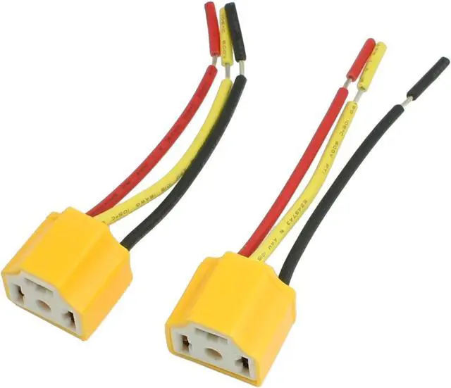 Car Auto Headlight Connector Plug H4 Lamp Bulb Socket Pcs