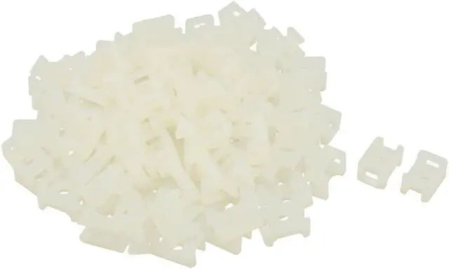 Main image of Unique Bargains 100 Pcs Rectangle Cable Tie Mount Base Holder Fixing Saddle for 5mm Width Wire