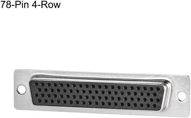 Alt view image 2 of 4 - D-sub Connector DB78 Female Socket 78-pin 4-row High Density Port Terminal Breakout for Mechanical Equipment CNC Computers Pack of 1