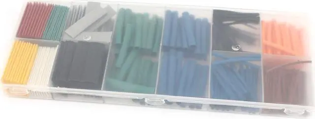 Alt view image 2 of 2 - Unique Bargains 280 Pcs 2:1 Heat Shrink Wire Wrap Assortment Kit Tubing Cable Sleeve Tube 9 Size