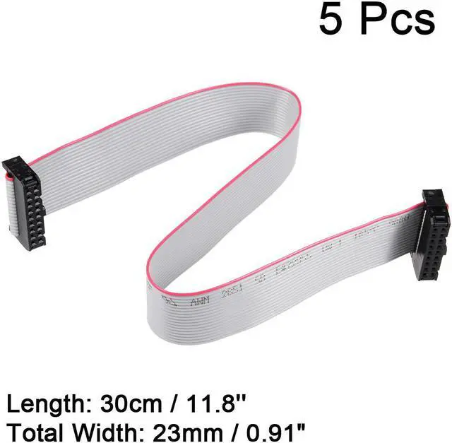 Alt view image 2 of 5 - IDC 18 Pins Connector Flat Ribbon Cable Female Connector 30cm 2.54mm Pitch,5pcs