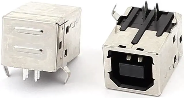 Alt view image 2 of 2 - 8pcs 4Pin PCB Mount USB 2.0 Type B Female Socket Printer Connector Adapter