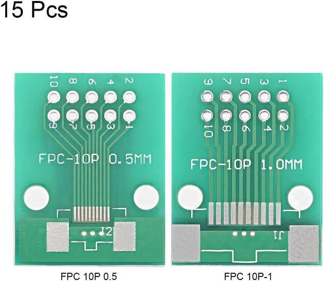 Alt view image 3 of 3 - Unique Bargains FPC 10P 0.5 / FPC 10P-1 to DIP Adapter PCB Board SMD Converter 15pcs