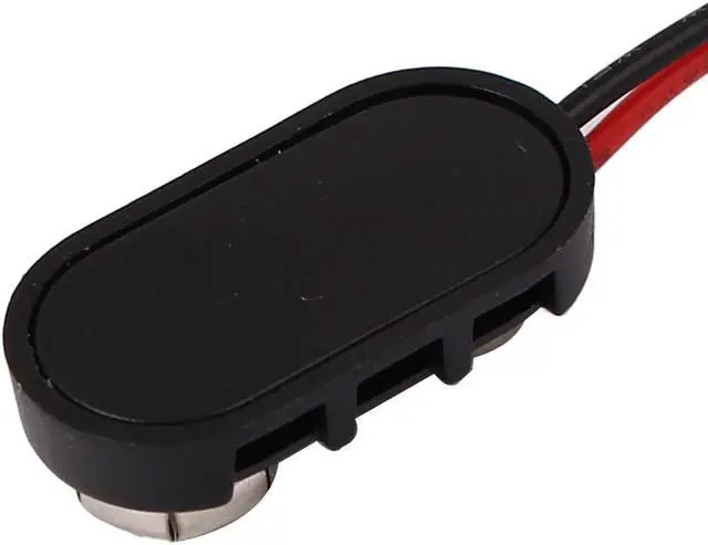Alt view image 3 of 3 - 9 Volt Black Battery Buckle Clip Holder I Type Connector Lead Wire Cord 4 Pcs