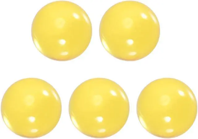 Main image of 30mm Diameter Acrylic Ball Yellow Plexiglass Sphere Ornament Solid Balls 1.2 Inches for Home Decor 5 Pcs
