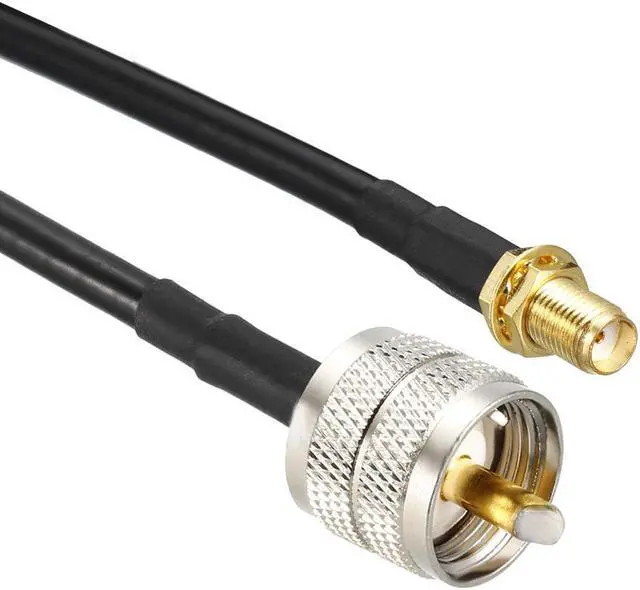 Alt view image 3 of 4 - SMA Female to UHF PL-259 Male RG58 RF Coaxial Coax Cable 20 ft