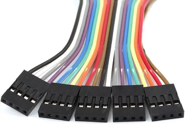 Alt view image 2 of 3 - Unique Bargains 5 Pcs 10cm 2.54mm 4 Pin Female to Female Cable Line Connect Jumper Wire Colorful