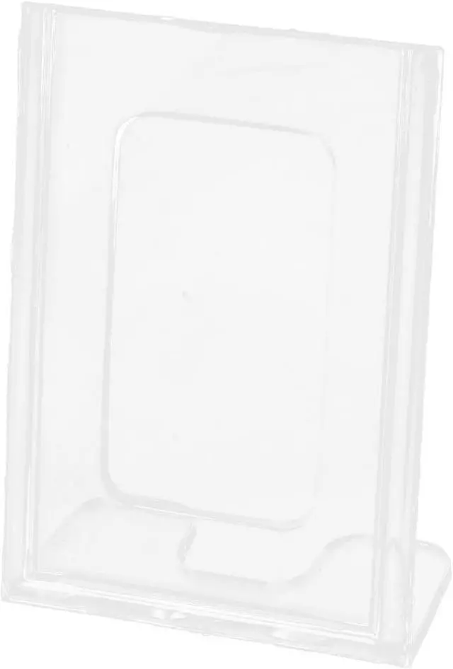 Main image of Office Counter L-Shaped Clear Plastic Display Name Business Card Holder Stand