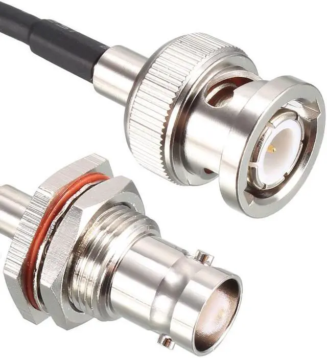 Alt view image 3 of 4 - BNC Bulkhead Female to BNC Male RG316 RF Coaxial Cable 50 ohm 16.4 Feet