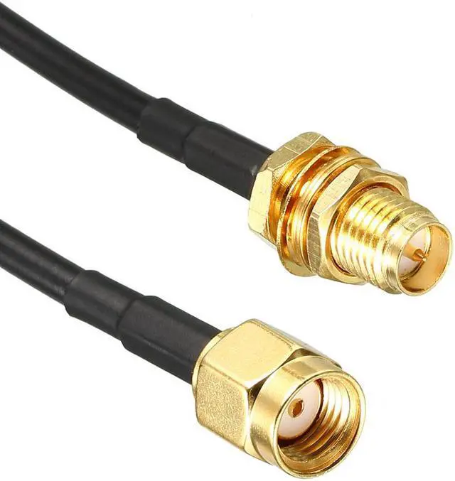 Alt view image 3 of 4 - Antenna Extension Cable RP-SMA Male to RP-SMA Female Low Loss RG174 30 ft