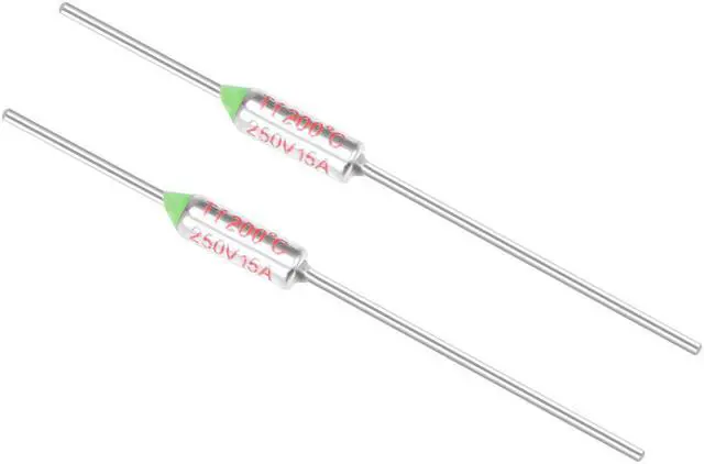 Main image of Thermal Fuse 250V 15A TF 200 Celsius Degree Temperature Electrical Circuit Cutoff 2pcs