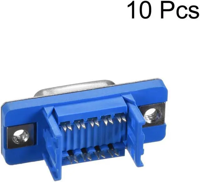 Alt view image 2 of 4 - IDC D-Sub Ribbon Cable Connector 9-pin 2-row Female Socket IDC Crimp Port Terminal Breakout for Flat Ribbon Cable Pack of 10