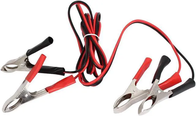 Main image of Double-Ended Alligator Clip Battery Clamp Connector Insulation Test Lead Cable